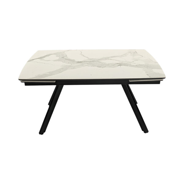 Обеденный стол белый Impero Gres 140 см