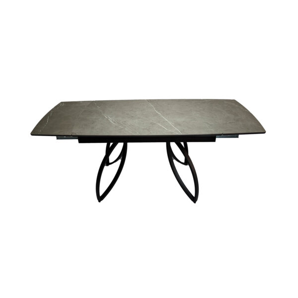 Раздвижной кухонный стол серый от Impero Gres - Серый лотос